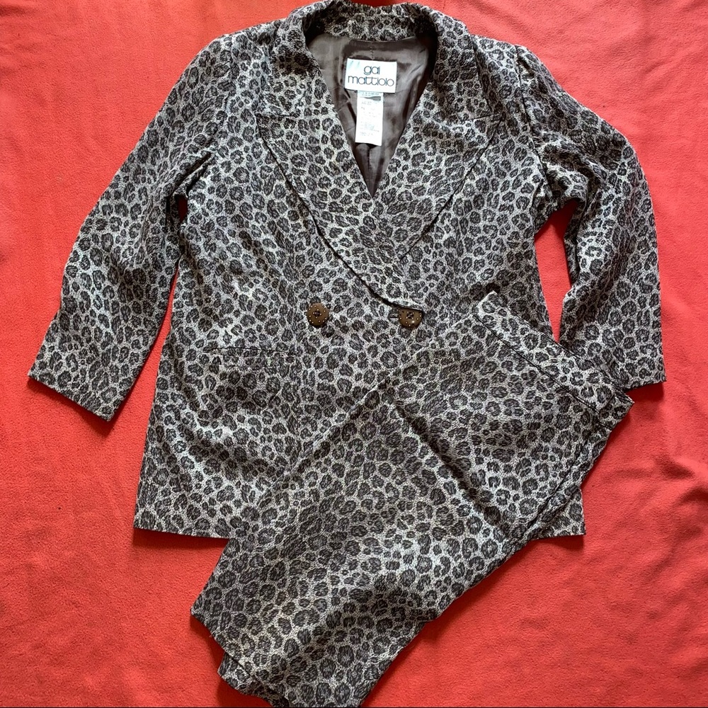 Gai Mattiolo blazer and skirt suit. Vintage